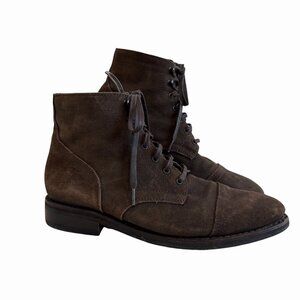 Thursday Boot Company Captain Cap-Toe Lace Up Chukka Brown Suede Boots Men 11